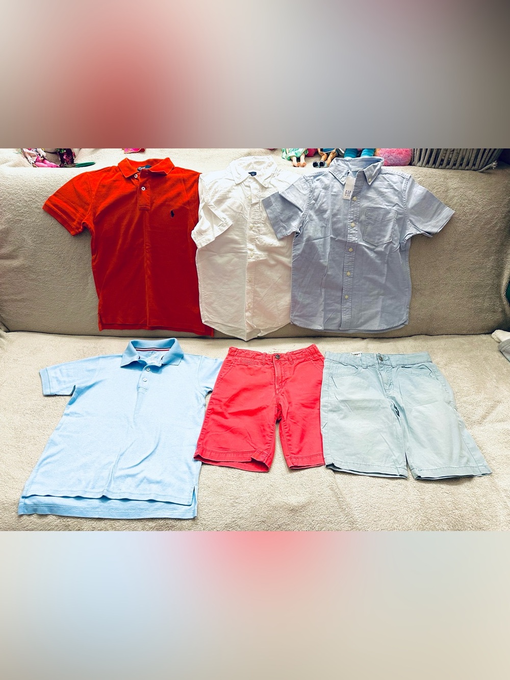Lot Boys Clothes Tops Shirts Size 8 Years Polo Ralph Lauren,Hap Excellent Condit